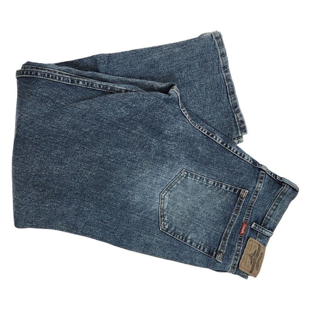 Wrangler Mens Classic Fit Jeans 36x29 Blue Denim 109TRLFSM